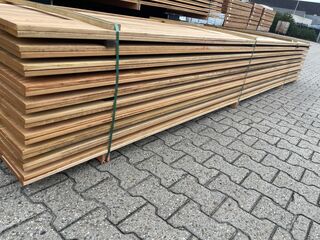Ca. 56x Pakoeli Planken Geschaafd, 16x190mm, lengte 400cm